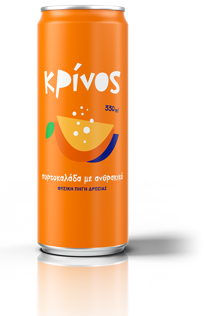 Πορτοκαλάδα με ανθρακικό 0,250ml-0,330ml-1ltr
